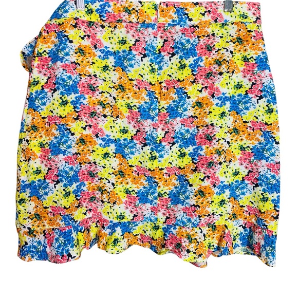 LOFT Ruffle Floral Wrap Skirt - Picture 4 of 7